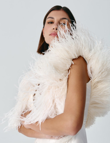 Jimena feathers vest -...