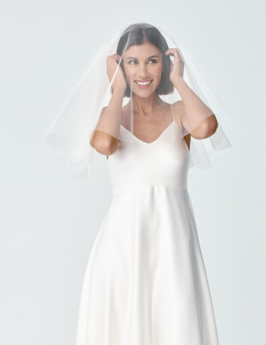 Short tulle veil -...
